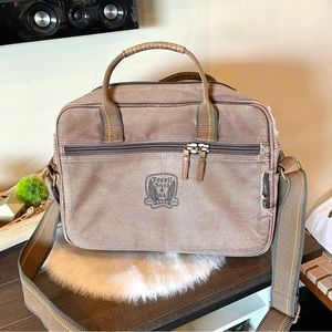 Fossil Messenger Laptop Distressed Bag Men Light Brown